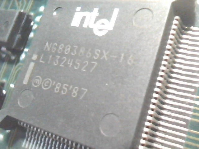386 Motherboard 386SX-16 Baby-AT UMC 82C336 5MB RAM Coin Battery AMI XCMOS SETUP - image 6