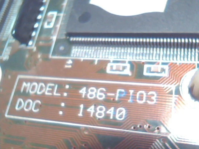 486 Motherboard FIC 486-PIO3 Socket3 P75 133 MHz PCI coin battery VIA LOADED - image 7