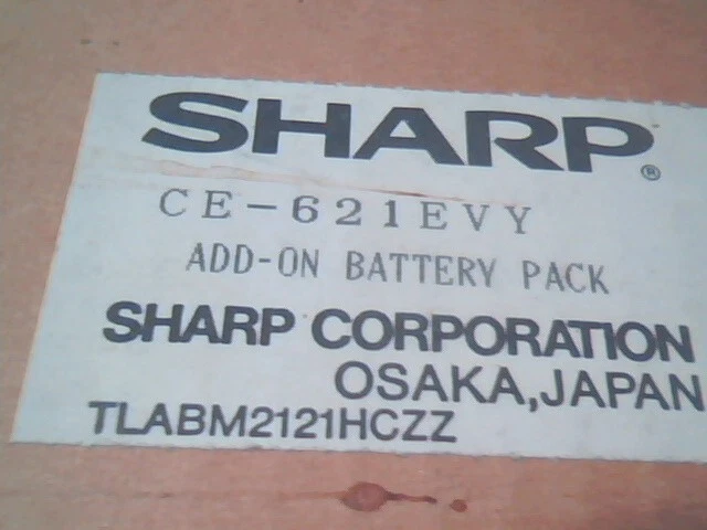 Laptop Battery vintage Sharp CE-621EVY 15V 9.6V DC 2.2AH for PC-6220 NEW - image 3