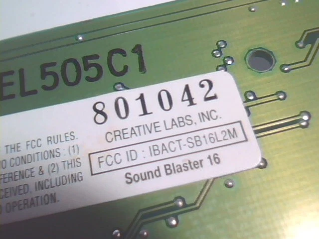 Creative Labs SoundBlaster 16 CT2230 PNP 16-bit ISA Sound Card vintage v2 - image 11