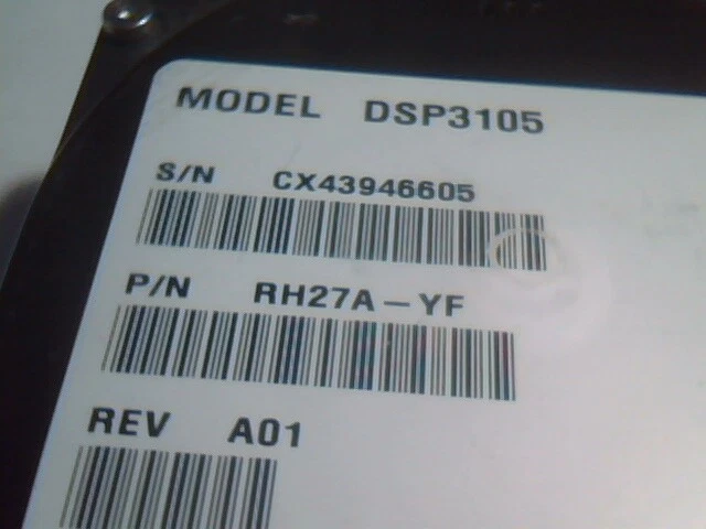 SCSI Hard Disk 50-pin DSP3105 RH27A-YF 3.5 - image 2