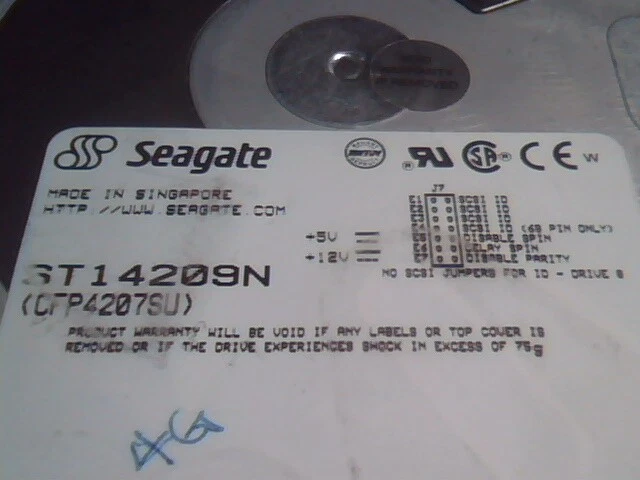 SCSI Hard Drive Seagate ST14209N 50-pin 3.5 CFP4207SU - image 2