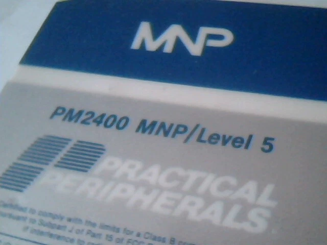 Practical Peripherals PM2400 MNP 8bit ISA Modem card - image 2