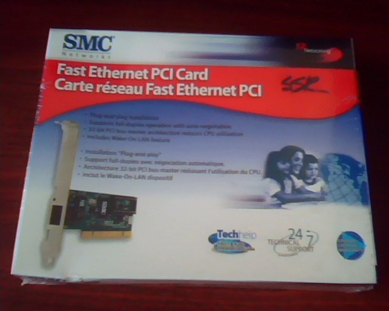 PCI Ethernet Card SMC1255TX SMC 1255TX Sealed Box Win 95/98/ME/NT/2000/XP
