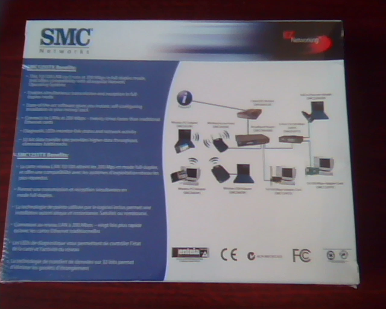 PCI Ethernet Card SMC1255TX SMC 1255TX Sealed Box Win 95/98/ME/NT/2000/XP - image 3