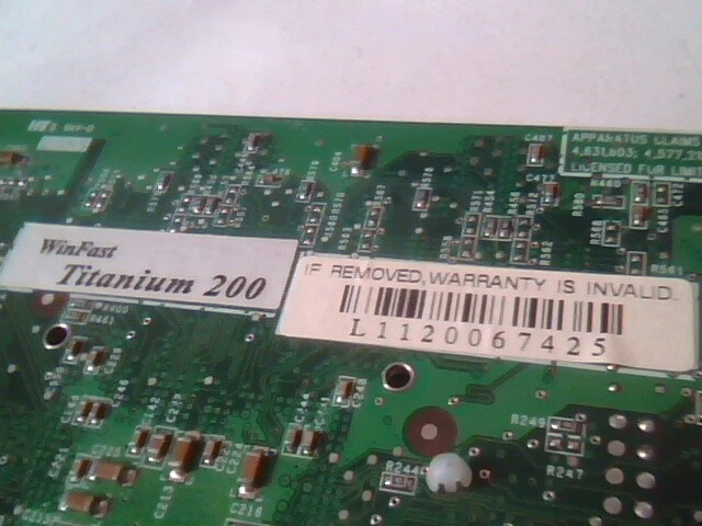 Video Card AGP Nvidia P50 WinFast Titanium 200 LR2865 - image 5