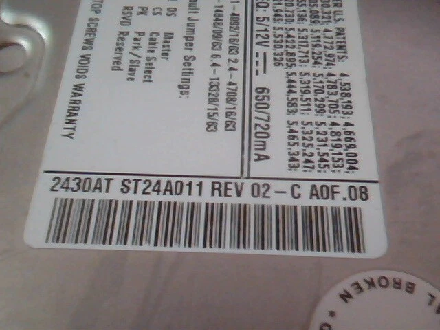 Hard Drive IDE Disk Quantum Fireball ST ST24A011 2430AT - image 3