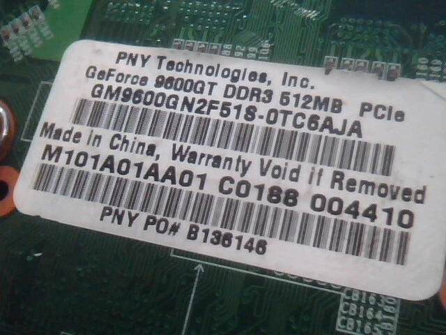 VERTO 9600GT PCI-E Video Card PCIe 512MB DDR3 PNY - image 3