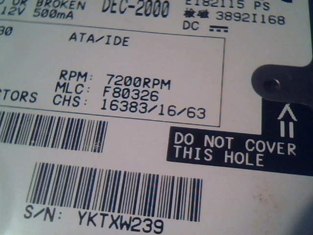 Hard Drive IDE Disk IBM Deskstar DTLA-307030 07N5639 F80326 07N5807 F80418 - image 11