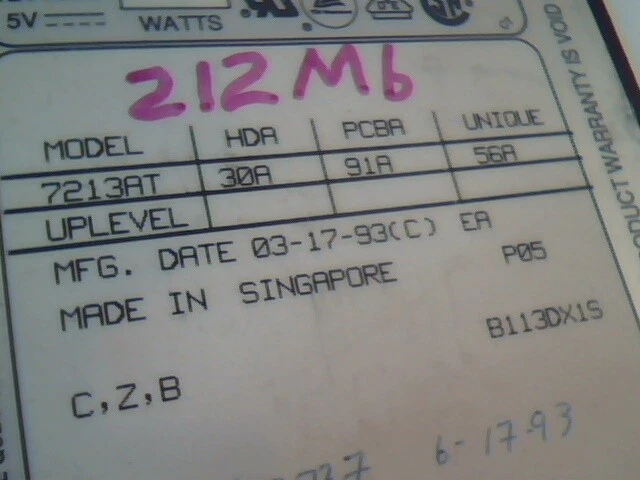 Hard Drive IDE Disk Maxtor 7213AT 30A 91A B113DX1S - image 2