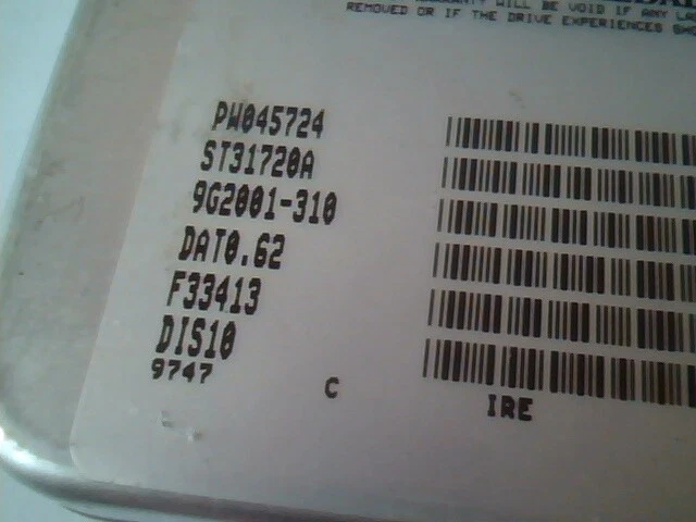 Hard Disk Drive IDE Seagate Medalist ST31720A 9G2001-310 - image 3