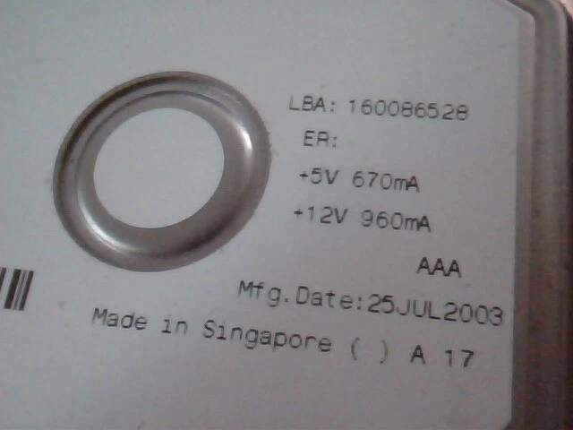 Hard Drive IDE Disk Maxtor DiamondMax Plus 9 YAR41BW0 F4FYA 80GB - image 3