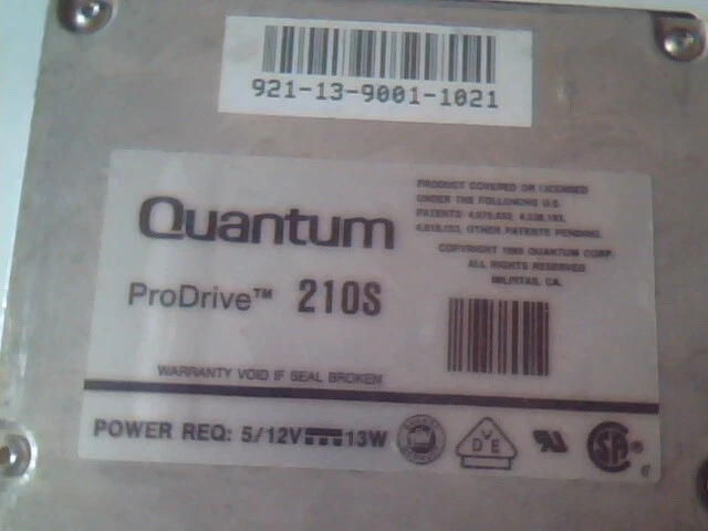 Hard Drive SCSI Disk Quantum ProDrive 210S 3701376-02 - image 2