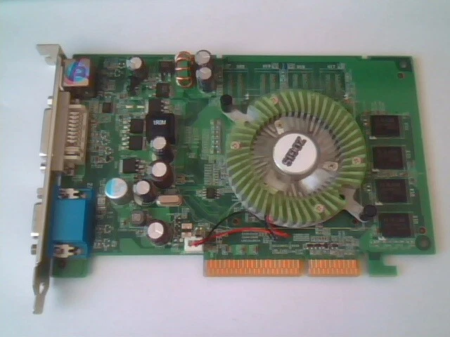 ZO68XT-DAGP Z068XT ZOGIS GeForce 6800XT 128MB S-Video AGP Card V360750R
