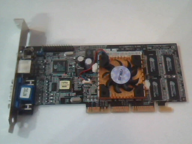 Video Card AGP ASUS V7100PRO 64M (T) /T/N/64M/SD/U NTSC S-Video Composite