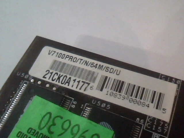Video Card AGP ASUS V7100PRO 64M (T) /T/N/64M/SD/U NTSC S-Video Composite - image 5