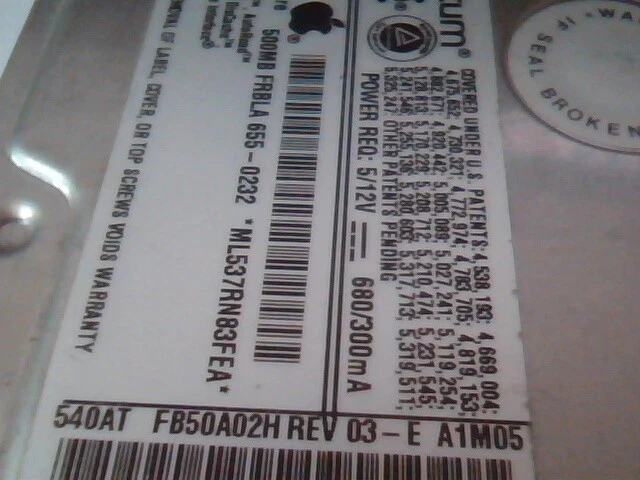 Hard Drive IDE Disk Quantum FB54A011 FB50A02H Fireball - image 3