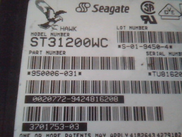 Hard Drive SCSI Disk Seagate Hawk ST31200WC 950006-031 S-01-9450-4 HDD - image 2