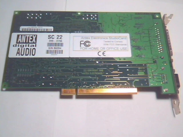 Antex Digital Audio SC 22 SC22 209-0156 PCI Sound Card - image 7