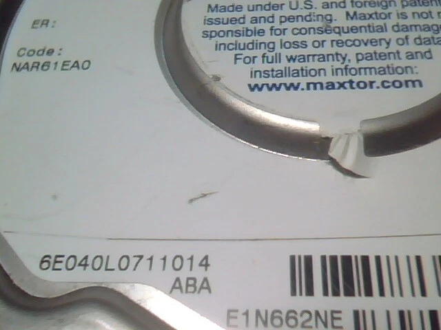 Hard Drive IDE Maxtor E-H011-02-3427 DiamondMax Plus 8 40GB ATA 133 NAR61EA - image 3