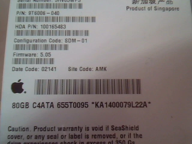 Hard Drive IDE Seagate Barracuda ATA IV ST380021A 9T6006-040 100165483 - image 2