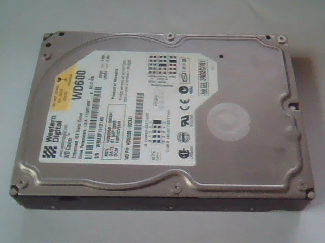 Hard Disk Drive IDE Western Digital Caviar WD600 WD600BB-00CAA1 HSFHCV2AH 60GB