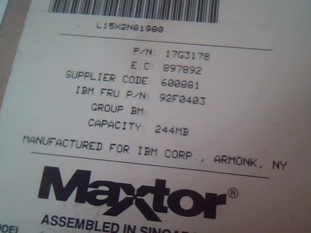 Hard Drive IDE Disk Maxtor 17G3178 92F0403 7245AI 92F0403 - image 2