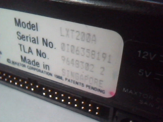 Hard Drive IDE Disk Maxtor LXT200A 9648302 1019499 - image 2