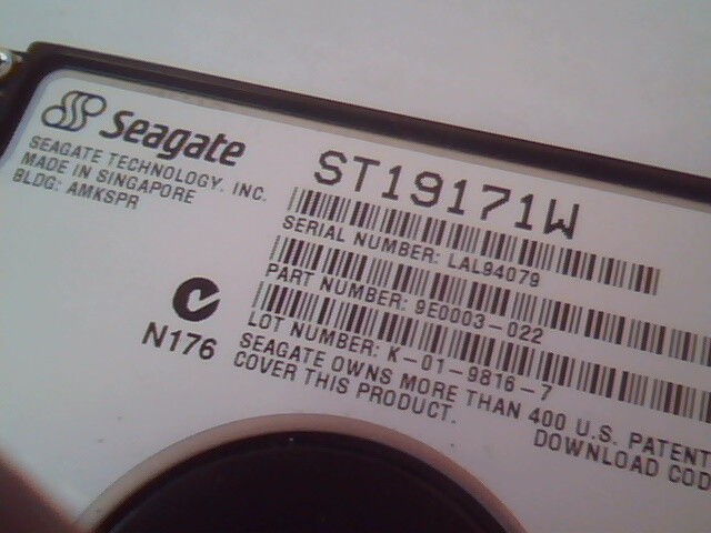 Hard Disk Drive IDE Seagate ST19171W 9E0003-022 K-01-9816-7 - image 2