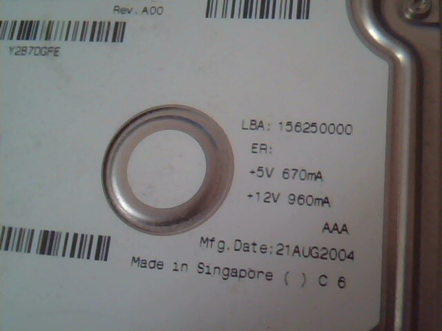 Hard Disk Drive SATA Maxtor YAR51HW0 0Y3392 DiamondMax Plus 9 80GB - image 4