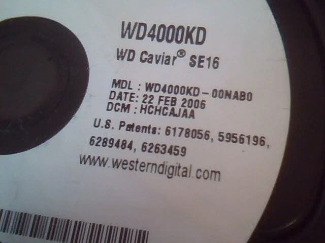 Hard Drive SATA Western Digital WD4000KD-00NAB0 Caviar SE16 400GB - image 3