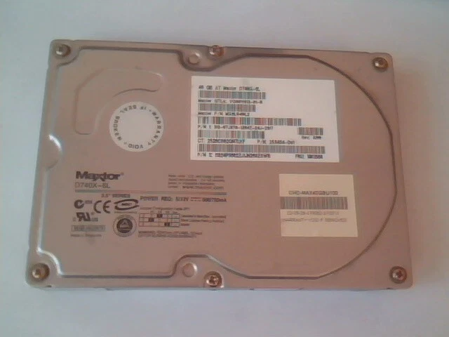 Hard Disk Drive IDE Maxtor D740X-6L MX6L040L2 19K1568 40GB