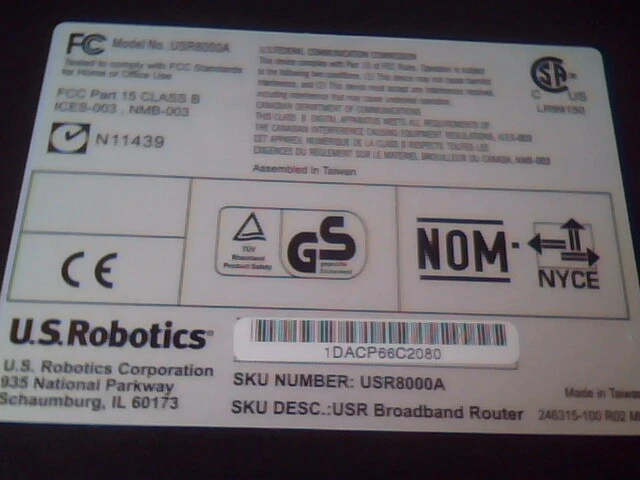 USR U.S.Robotics Broadband Router USR8000A with Serial Modem COM Port ISDN Cable - image 5