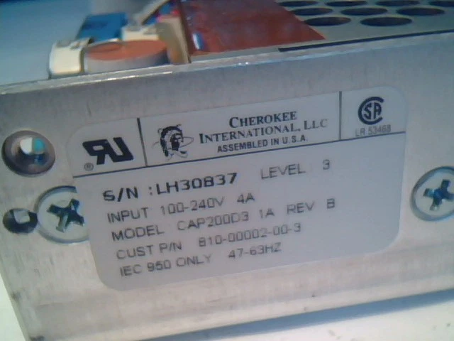 Triple DC Power Supply CAP200D3 2000W +5V +12V +3.3V Cherokee 810-00002-00-3 - image 2