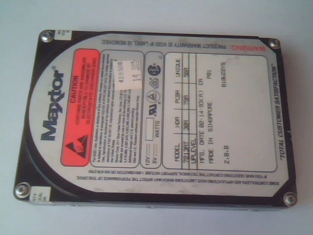Hard Drive Disk IDE Maxtor 7213AT 30A 79A 56A B10WZ2YS K006110558 Ontario