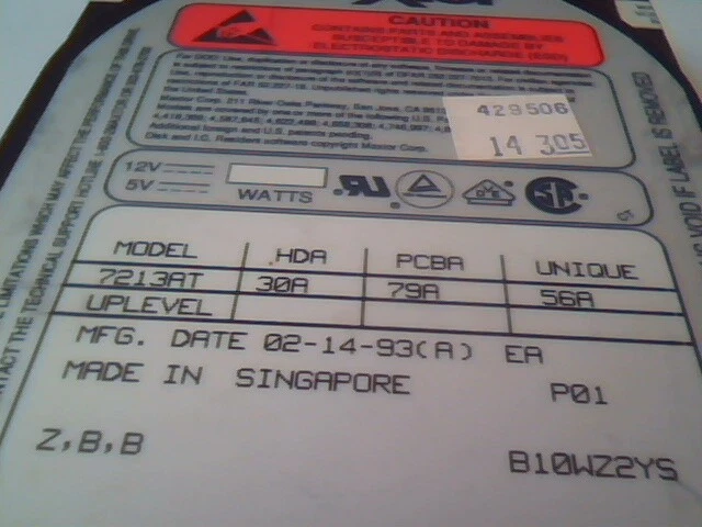 Hard Drive Disk IDE Maxtor 7213AT 30A 79A 56A B10WZ2YS K006110558 Ontario - image 2