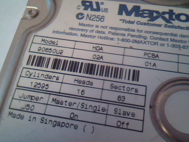 Hard Drive Disk IDE Maxtor 90650U2 02A MA540PRO 12595 MA540PR0 01A 02A - image 2