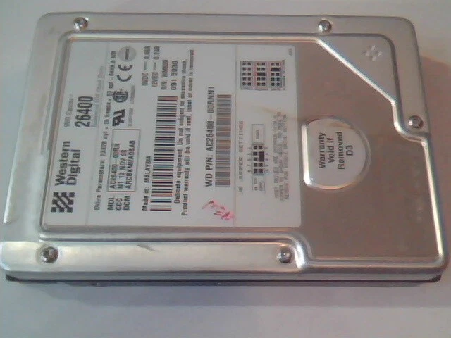 Hard Drive Disk IDE Western Digital Caviar 26400 AC26400-00RN AC26400-00RNN1