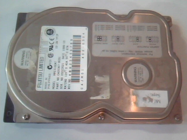 Hard Drive Disk IDE Fujitsu Limited MPE3102AT CA05367-B331 CAJM01 A02-0304