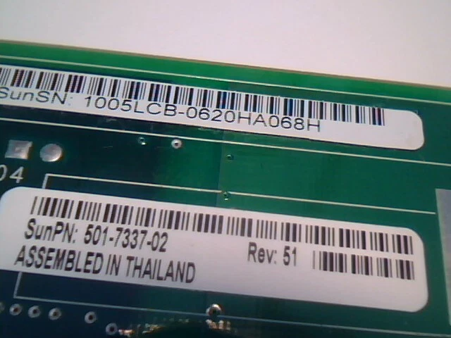 SUN 501-7337-02 Rev51 525-2273-01 ALOM Remote Diagnostic PCI Card - image 4