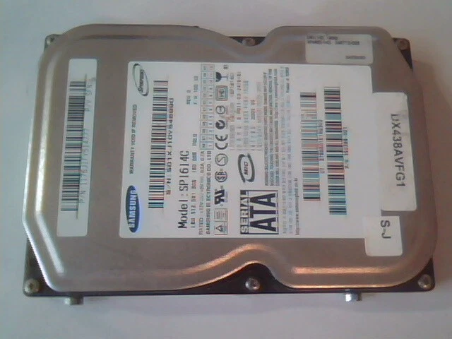 Hard Disk Drive SATA Samsung Spinpoint SP1614C 1176J1FY514777 350389-001 Rev A