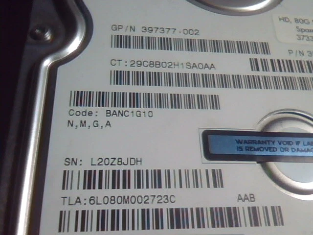 Hard Disk Drive SATA Maxtor DiamondMax 10 6L080M0 SATA150 391333-002 156301488 - image 3