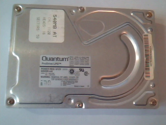 HDD Hard Drive Disk IDE Quantum ProDrive LPS TB54A461 04-A 540AT A57EC
