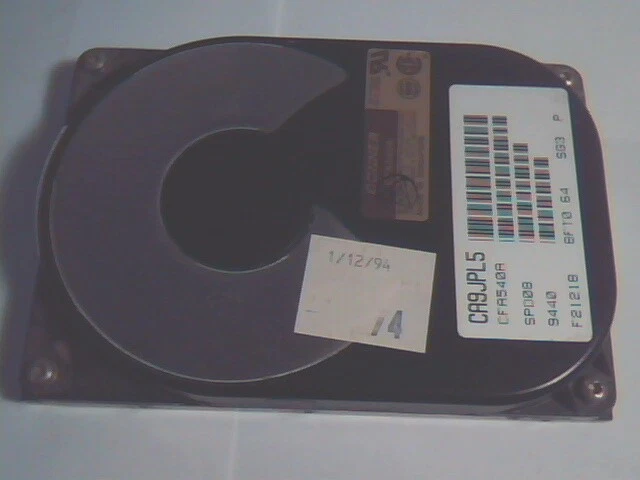 HDD Hard Drive Disk IDE Conner CFA540A SPD08 F21218 8FT0.64 SG3 9440 3.5