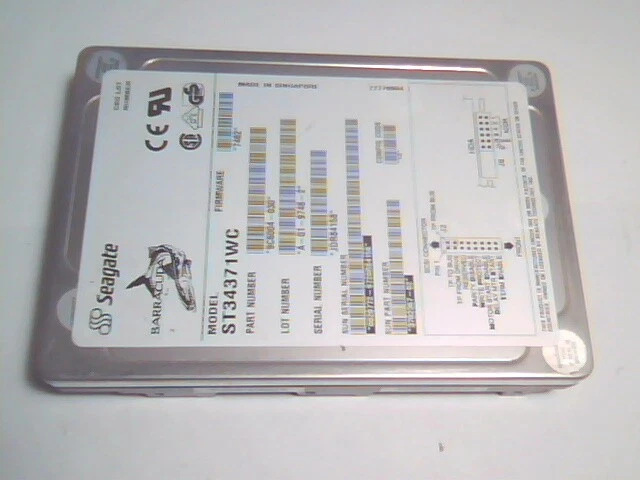 Hard Drive Disk SCSI Seagate Barracuda ST34371WC 9C6004-030 A-01-9746-2 7462