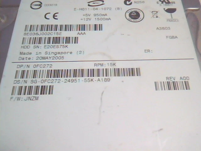 Hard Drive Disk SCSI Maxtor Atlas 15K II 8E036J002C15E 0FC272 E-H011-04-1072 3.5 - image 4