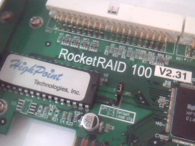HighPoint RocketRAID 100 PCI ATA ATA100 RAID Dual V2.31 USED - image 2