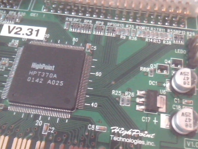 HighPoint RocketRAID 100 PCI ATA ATA100 RAID Dual V2.31 USED - image 3