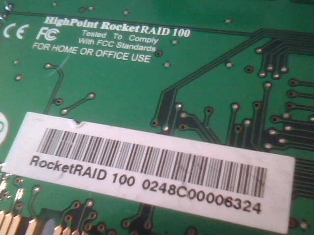 HighPoint RocketRAID 100 PCI ATA ATA100 RAID Dual V2.31 USED - image 5