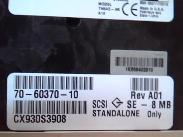 DLT Tape Drive Compaq 35/70 GB TH6AE-HK A19 70-60370-10 SCSI SE A01 E164053 - image 2